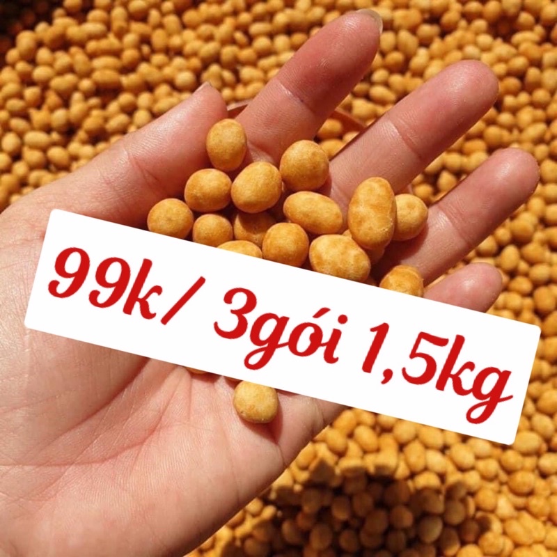 1,5Kg đậu Phộng da cá nước cốt dừa loại ngon ăn vặt giá rẻ