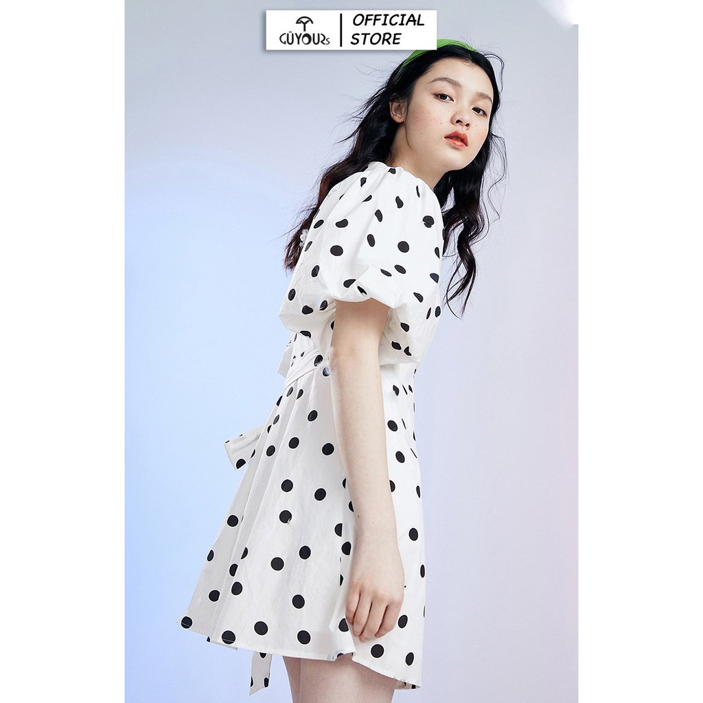 Váy thiết kế GUYOURs đầm họa tiết chấm bi đi chơi dự tiệc siêu đáng yêu GUV115 | BigBuy360 - bigbuy360.vn