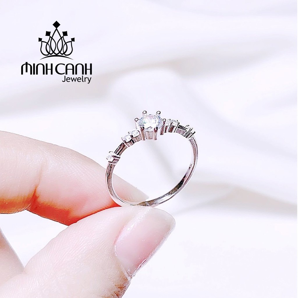 Nhẫn Bạc Nữ Đính Đá Tấm - Minh Canh Jewelry