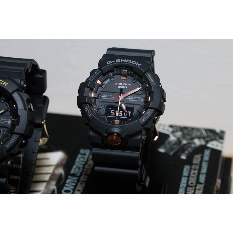 Đồng hồ nam Casio Đồng G-Shock GA-810B-1A9DR chính hãng Mặt vàng Gold Dây vỏ đen nhám