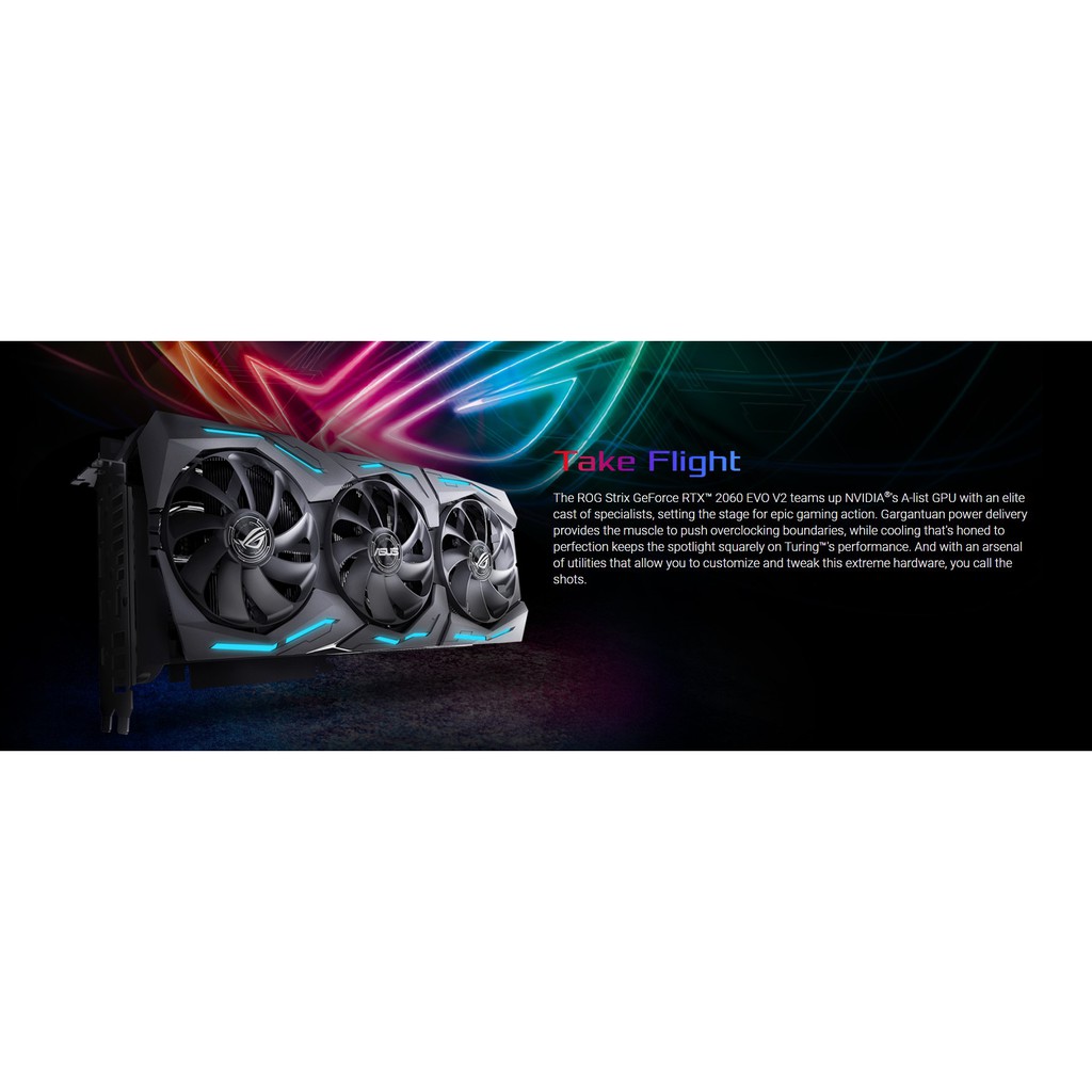 Card màn hình Asus ROG STRIX RTX 2060 O6G EVO GAMING | BigBuy360 - bigbuy360.vn