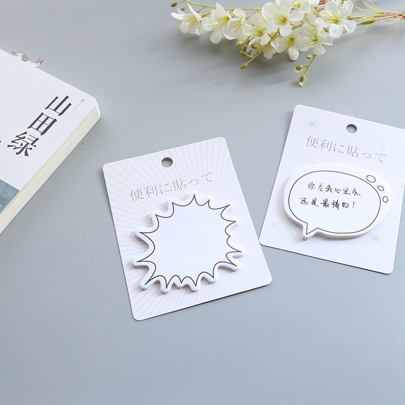 Giấy note mini trắng &quot;Trò Chuyện&quot; (30 trang) - Sticker - Ghi chú nhanh