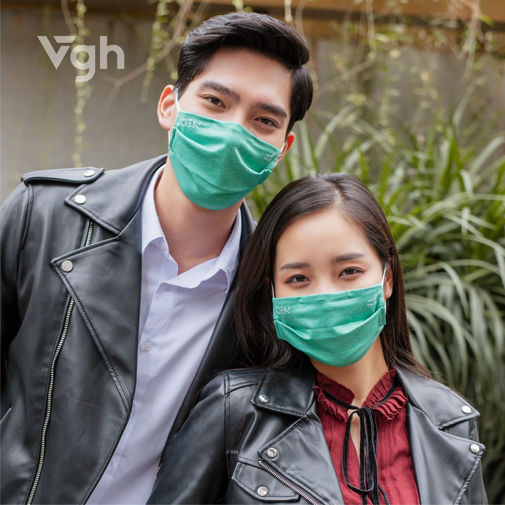 Khẩu trang vải công nghệ GenMask vô hiệu hóa vi khuẩn, thoải mái, dễ chịu - Chính hãng VG Healthcare - Hộp 1 chiếc