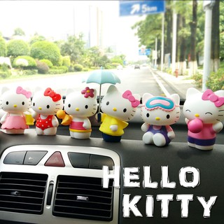 Mô Hình Mèo Hello Kitty Trang Trí Xe Ô Tô