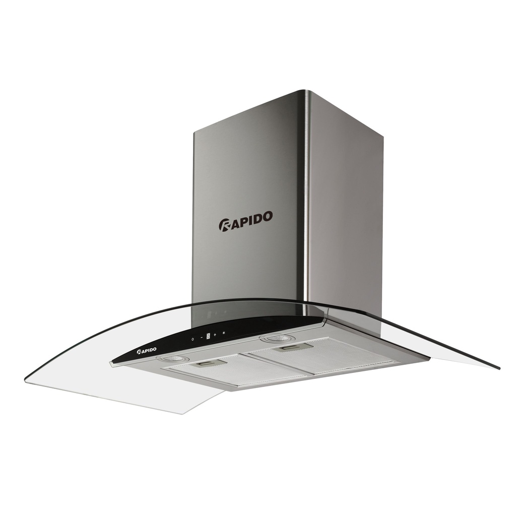 Hút mùi Rapido RH-700CD kính cong, điều khiển điện tử hàng chính hãng