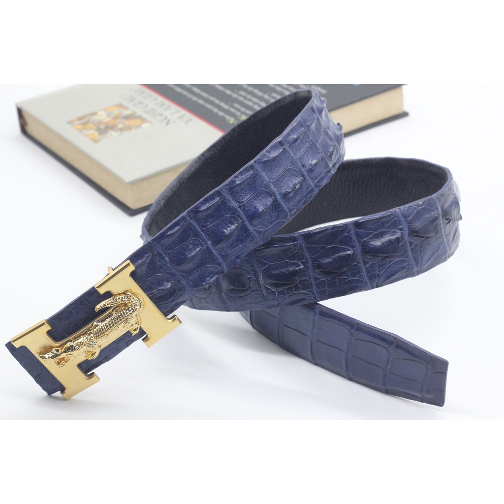 Dây Lưng Dây Nịt, Dây Thắt Lưng Nam Gai Da Cá Sấu Bản Liền Không Nối Sản Phẩm Kèm Mặt Khóa Cao Cấp, Bảo Hành 12 Tháng