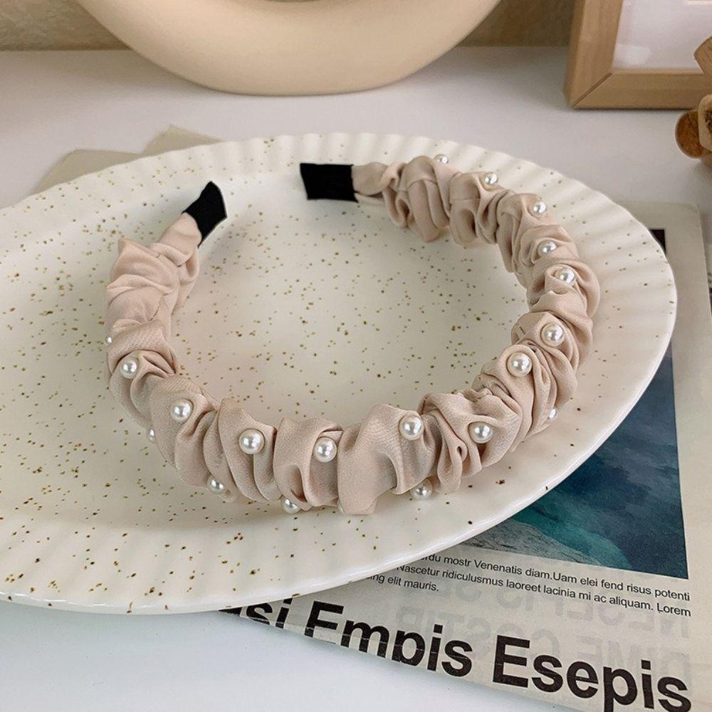 ANEMONE Băng Đô Cài Tóc Đính Ngọc Trai Thanh Lịch Cho Cô Dâu