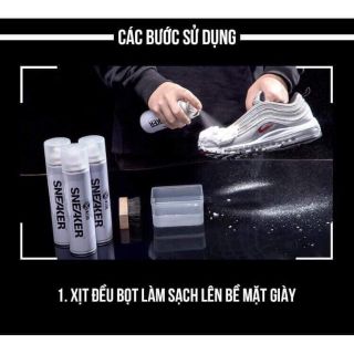 Chai tẩy giày clear bọt tuyết