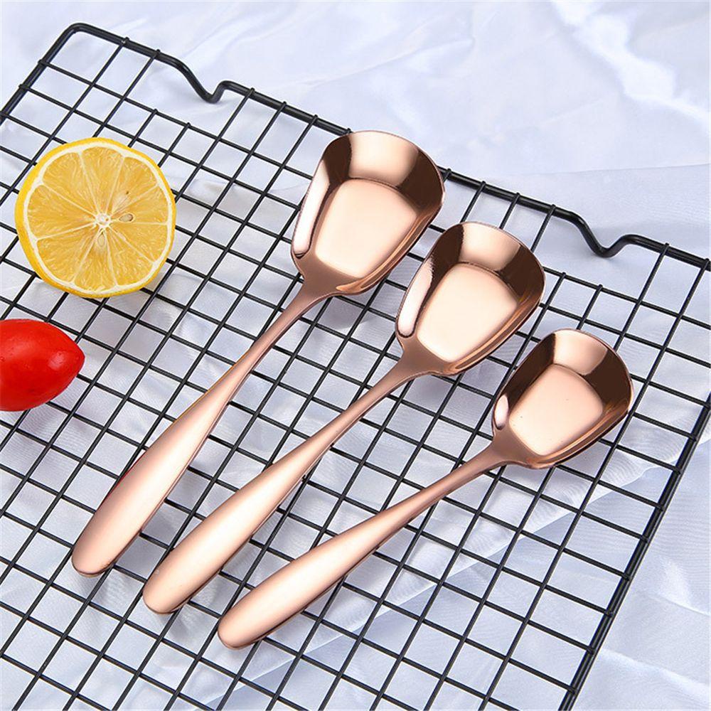 1 Muỗng Bằng Thép Không Gỉ Cán Dài Cho Trẻ Em