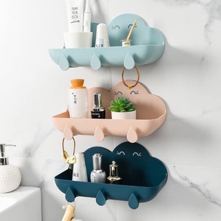Kệ để đồ nhà tắm- Kệ góc nhà tắm hình đám mây cao cấp tiện lợi hàng đẹp y hình có bảo hành