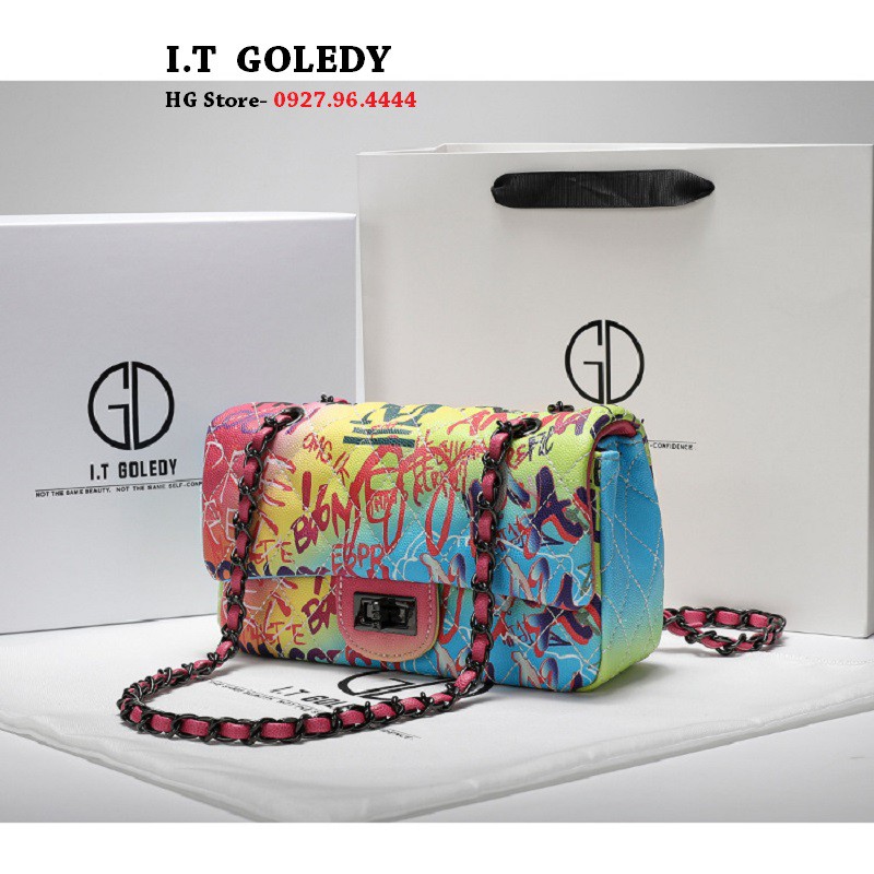 Túi Xách Nữ Đeo Vai Cao Cấp  Full BOX GD02 Size 25cm( Bảo Hành 12 Tháng)