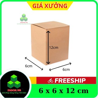 Size 6x6x12 Thùng Carton Đóng Hàng Zador