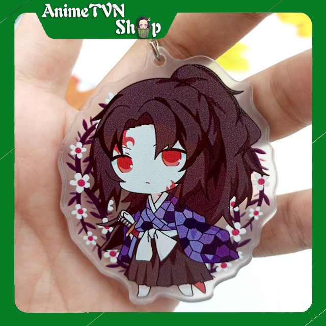 Móc khoá Mica anime Kimetsu No Yaiba (Loại 4 - Thượng quỷ) - Nhựa Cứng Acrylic In 2 mặt sắc nét ( ảnh thật )