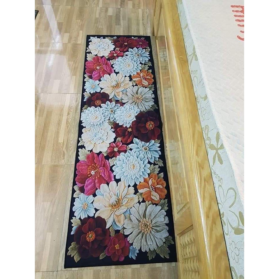 Thảm nỉ nhung cỡ lớn 70x160cm trải bếp, làm thảm giường siêu mềm mịn có đế chống trượt Anhome TL-01