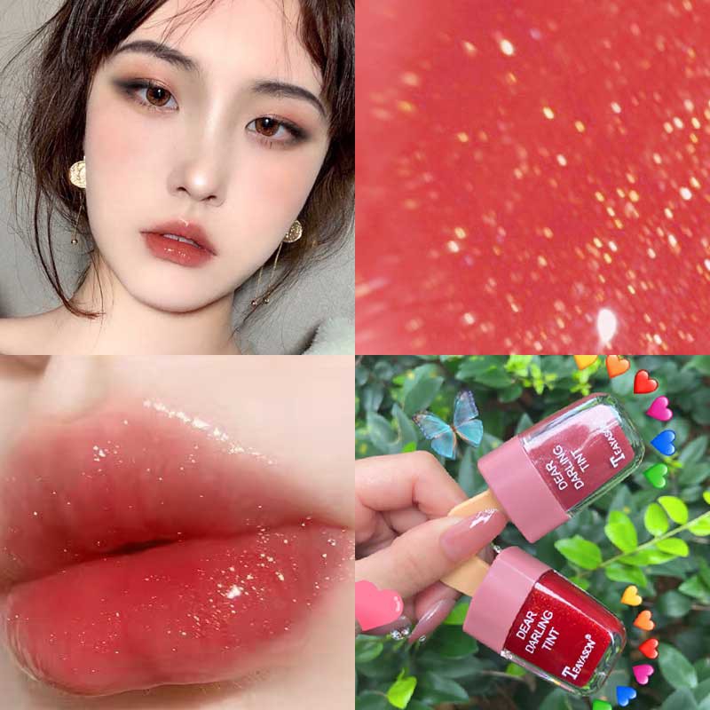 [Hàng mới về] Son bóng nhũ trái cây thiết kế cây kem trang điểm không dính cốc chống thấm nước | BigBuy360 - bigbuy360.vn