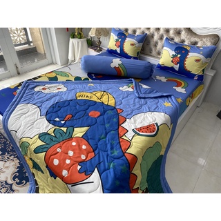 BỘ DRAP GỐI DRAP THUN Ý 5D CAO CẤP