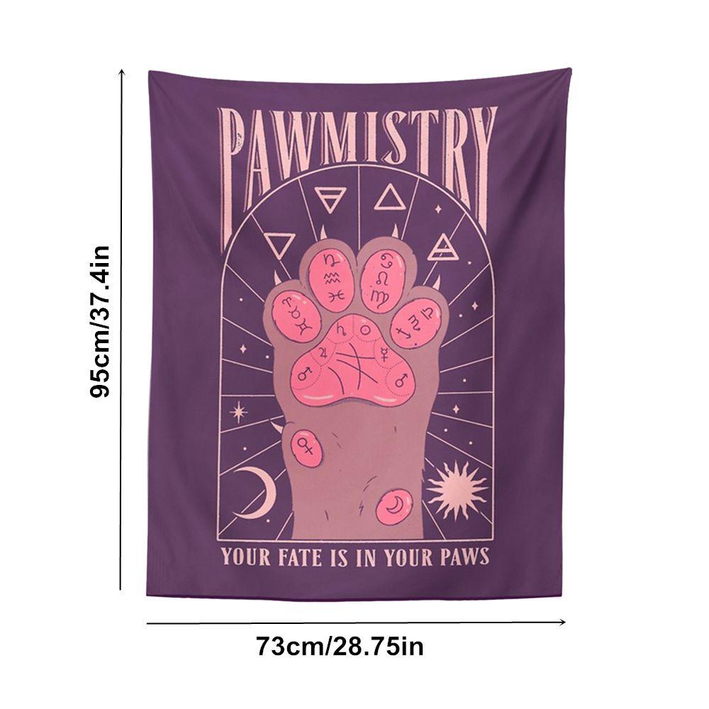 KUNHEV Thảm Trải Giường In Hình Chân Mèo Xinh Xắn