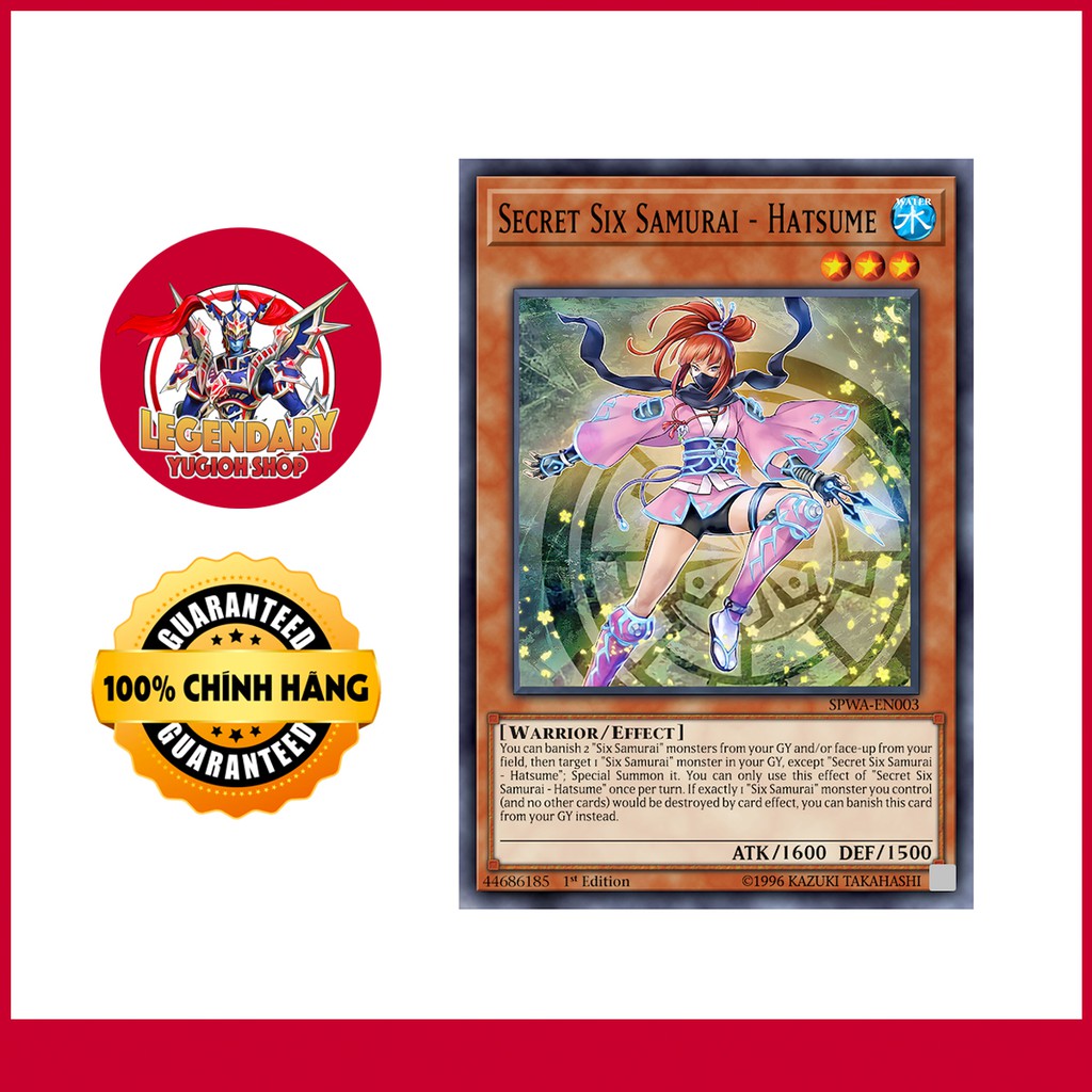 [Thẻ Bài Yugioh Chính Hãng] Secret Six Samurai - Hatsume