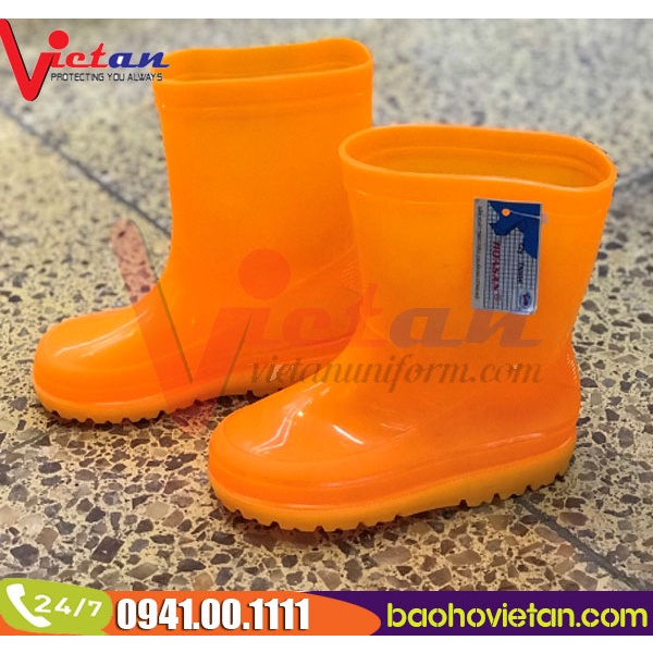 Ủng cao su/ Bốt cao su đi mưa em bé - Hình thật 100%