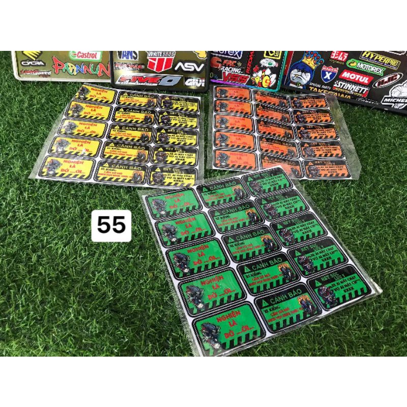 Sticker cảnh báo 2