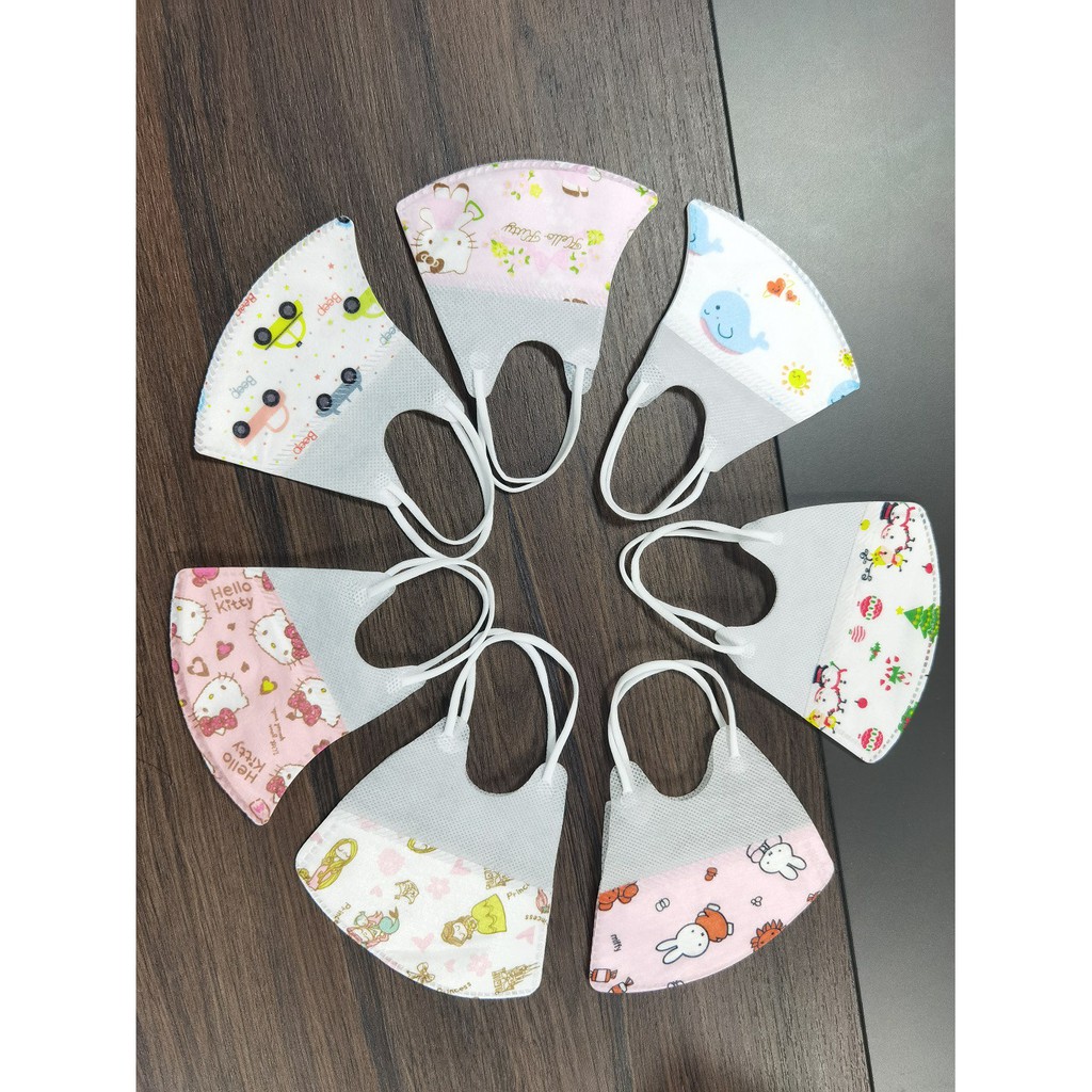 Khẩu trang trẻ em cho bé sơ sinh đến 12 tuổi 3D với 4 lớp, kháng khuẩn chống nước set 5 chiếc SAMMY KIDS P53 | BigBuy360 - bigbuy360.vn