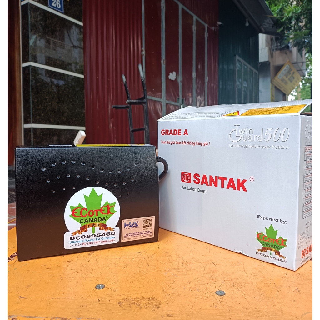 Bộ Lưu Điện Santak TG500  500VA / 300W dùng để lưu điện dự phòng máy vi tính, máy văn phòng, tb điện tử thông tin