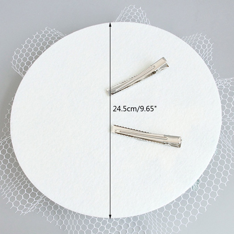 Mũ Lưới Đính Mạng Che Mặt Phong Cách Retro Cho Nữ