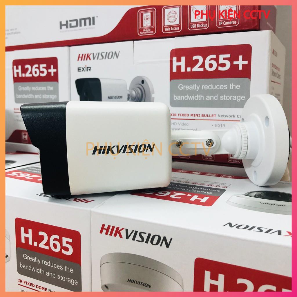 Camera Hikvision IP 2Mp DS-2CD1023G0E-I(L) Thân Trụ Có POE