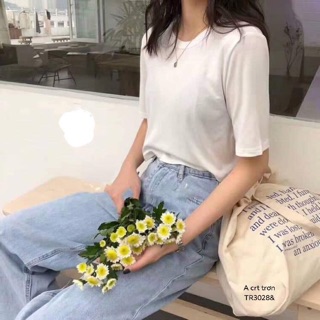 Áo crt trơn dáng rộng ( TR)