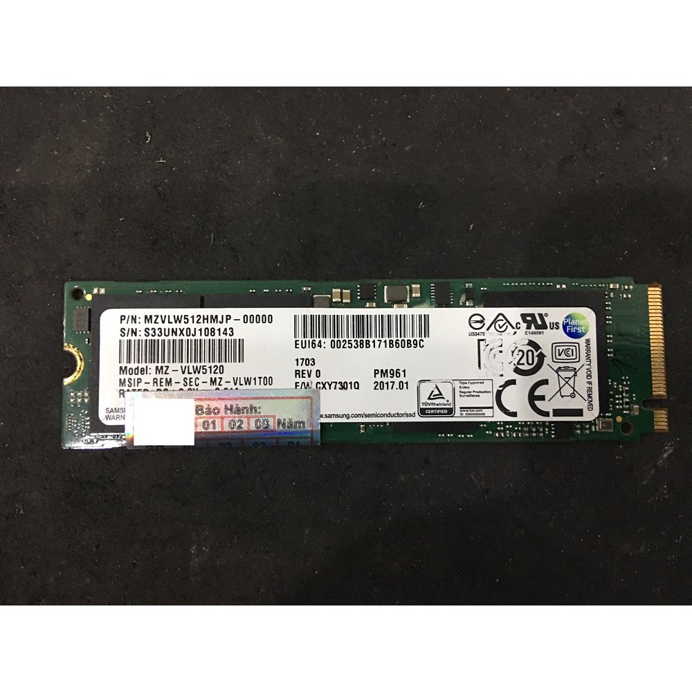 Ổ Cứng Ssd M2 Nvme Samsung Pm961 512Gb Pcle 2280 | BigBuy360 - bigbuy360.vn