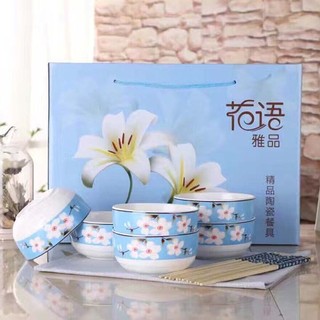 Bộ Chén Đũa Sứ Nhật Bản Quà Tặng Cao Cấp