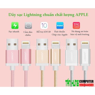 CABLE USB 2.0 SANG LIGHTNING UGREEN 30587