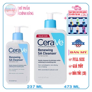 Sữa rửa mặt CeraVe Renewing SA Cleanser dịu nhẹ 237ML / 473ML