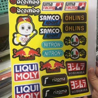 Tấm tem logo nhiều nhãn hiệu nổi tiếng - ver 10