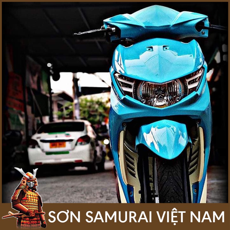 Combo sơn Samurai màu xanh da trời 312 Nitron