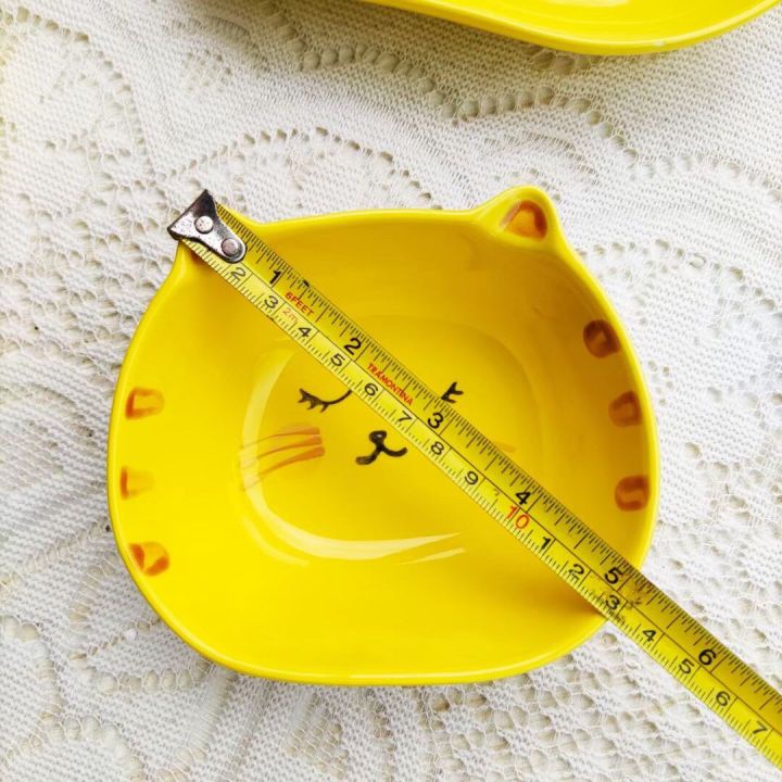 Bát Ăn Dặm Hình Mèo Vàng Tươi Xinh Xắn Cho Bé Ăn Dặm YOOTA BABY