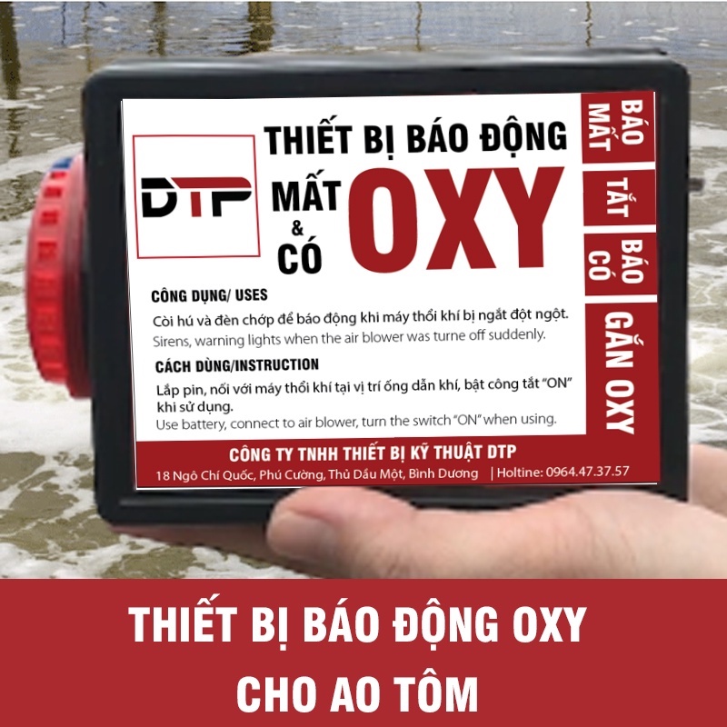 Thiết Bị Báo Động Mất Oxy và Có Oxy- Có Đèn Chớp Còi Hú- Cần Thiết Cho Ao Nuôi Tôm Cá
