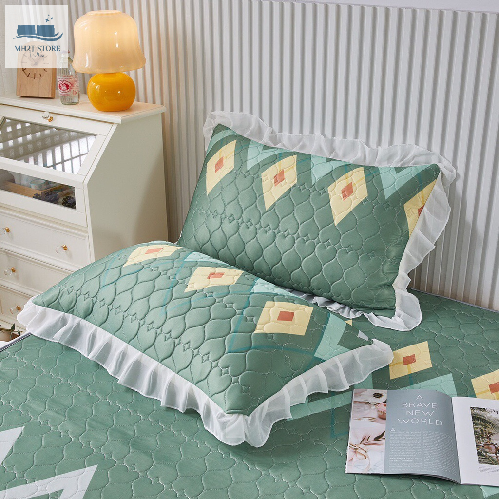 [XẢ KHO] SÉT CHIẾU CAO SU NON TRẦN TIM PHỦ BÈO REN BÁNH BÈO MH2T STORE SHOP vũ thị thơm