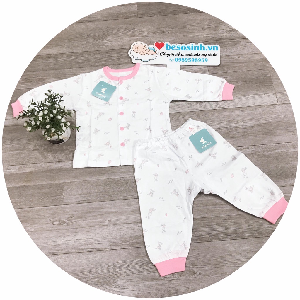 Bộ quần áo sơ sinh cotton dài tay Mio cao cấp