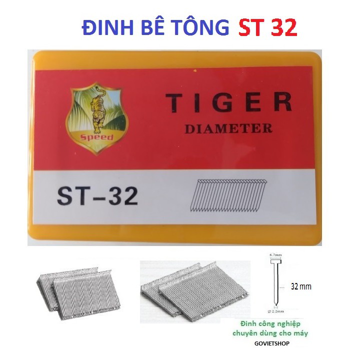 Đinh bê tông ST - Đinh ST18 - ST25 - ST32 - ST38 - ST45 - ST50 - ST64