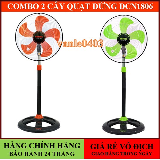 Quạt senkoFREESHIPGIAO HÀNG TRONG 60 PHÚT(COMBO 2 CÂY) Quạt đứng senko thân sắt DCN1806