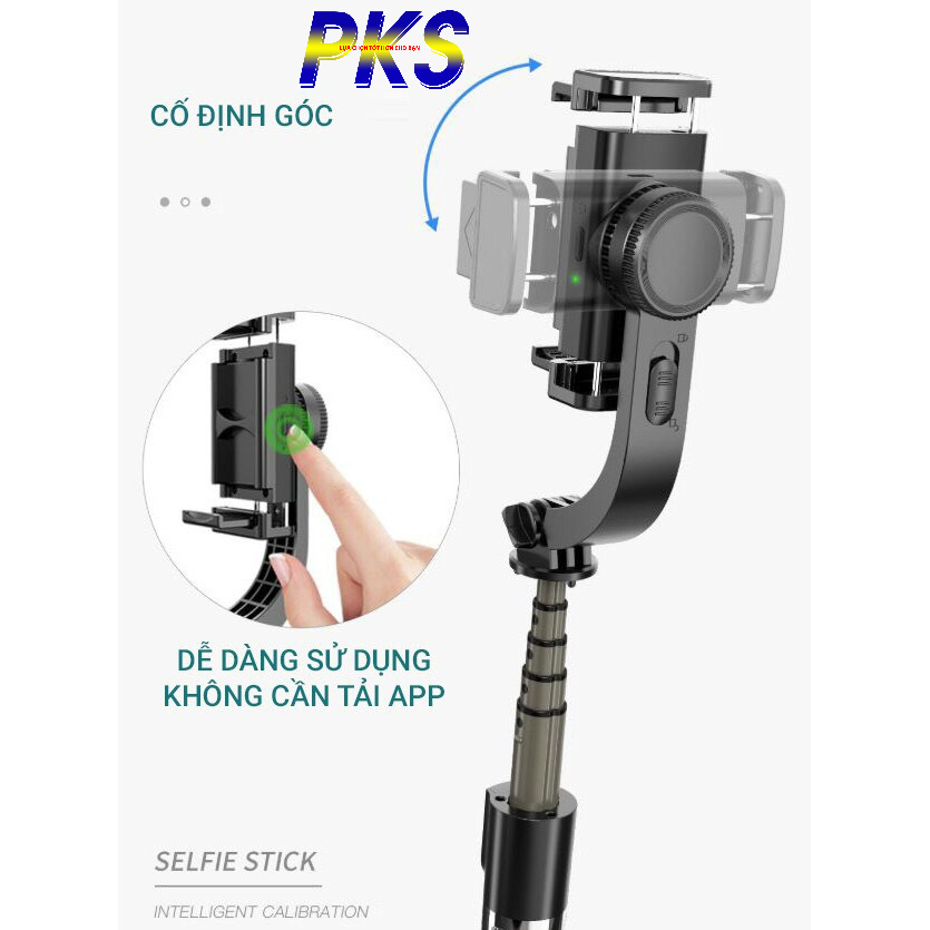 Gậy chống rung Gimbal Stabilizer L08 Có 3 chân đỡ Chống Rung HIệu Quả, Chụp Ảnh Không Giới Hạn, Hộ Trợ Quay Video