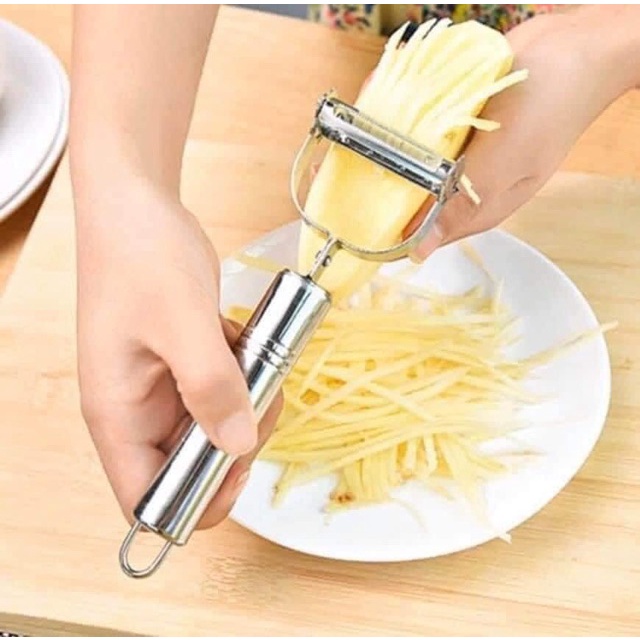 Nạo củ quả inox 2 in 1 bào sợi nhanh chóng