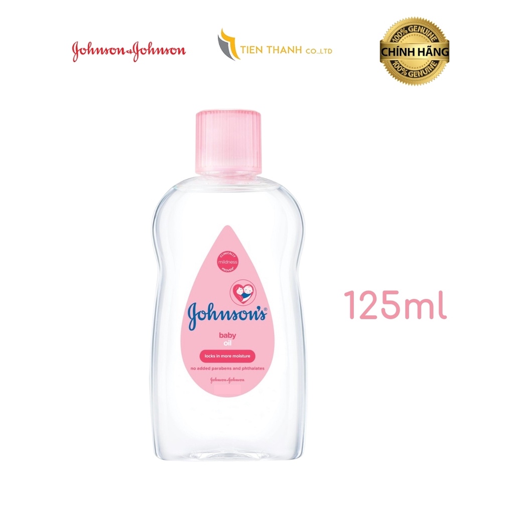 Johnson's Baby oil 50ml/125ml/200ml  - Hàng chính hãng.