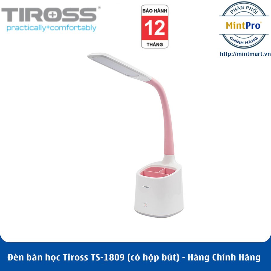 Đèn bàn học Tiross TS-1809 (có hộp bút) – Hàng Chính Hãng