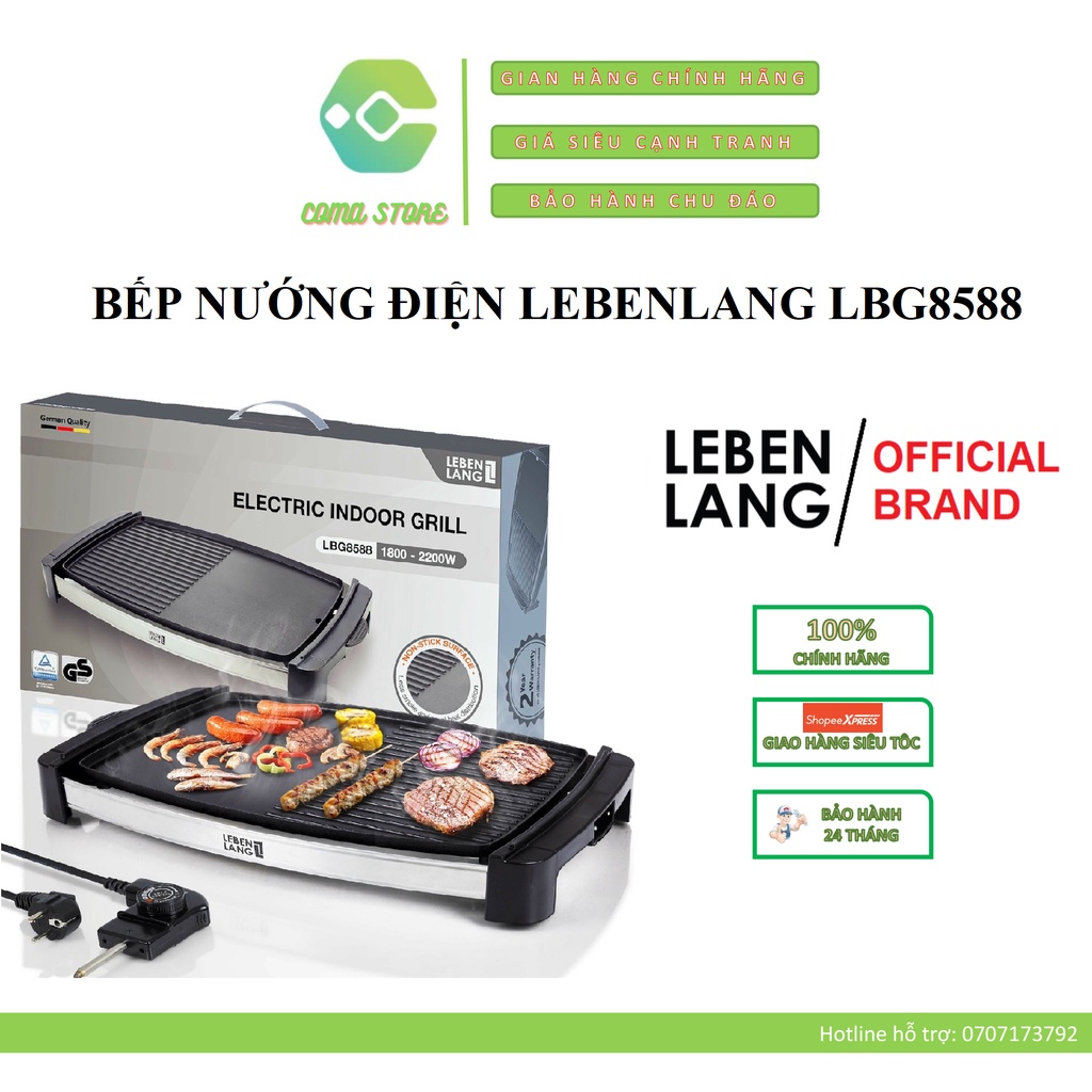 LBG8588 - BẾP NƯỚNG ĐIỆN LEBENLANG THƯƠNG HIỆU ĐỨC - BẢO HÀNH CHÍNH HÃNG 2 NĂM