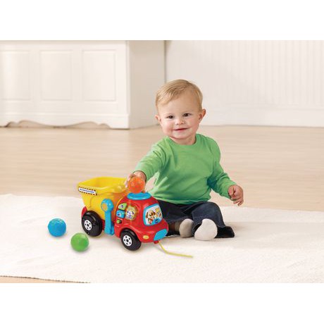 Xe ô tô đồ chơi cho bé - Xe tải kéo và thả banh Vtech Drop and Go DUMP TRuck.