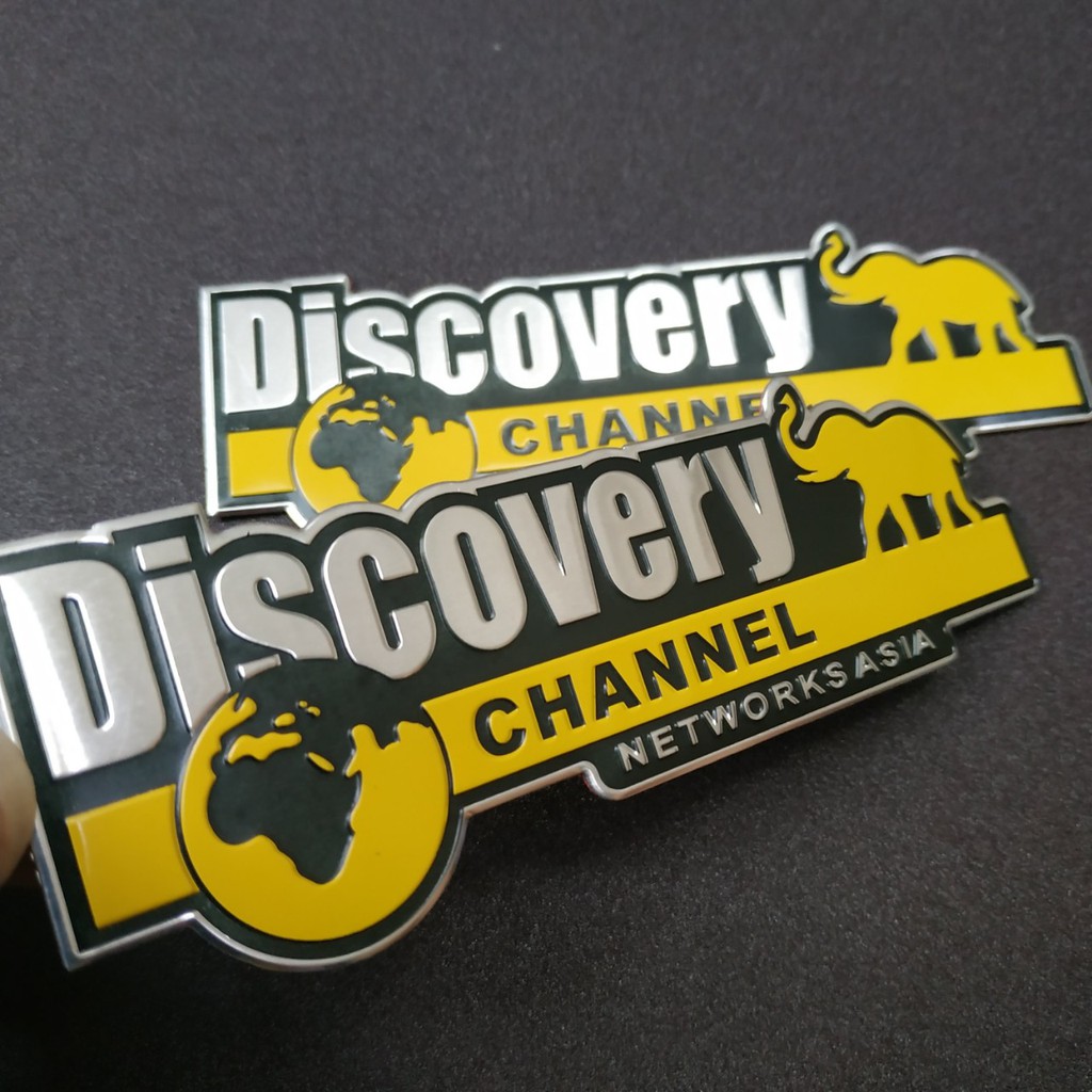 Tem nhôm dán xe Discovery 12x3.5cm