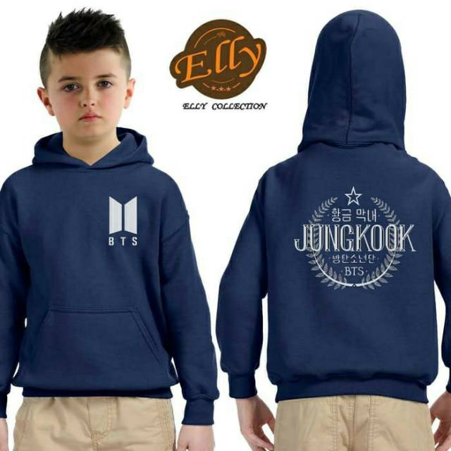 Áo Khoác Hoodie In Hình Bts Jungkook Thời Trang Cho Bé