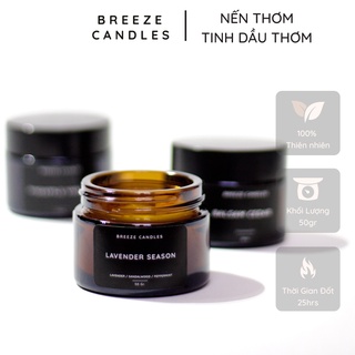 Nến thơm thiên nhiên hương nhài, trà xanh và tràm trà ngọt mát - GREEN JASMINE - 50gr (~25 giờ đốt)